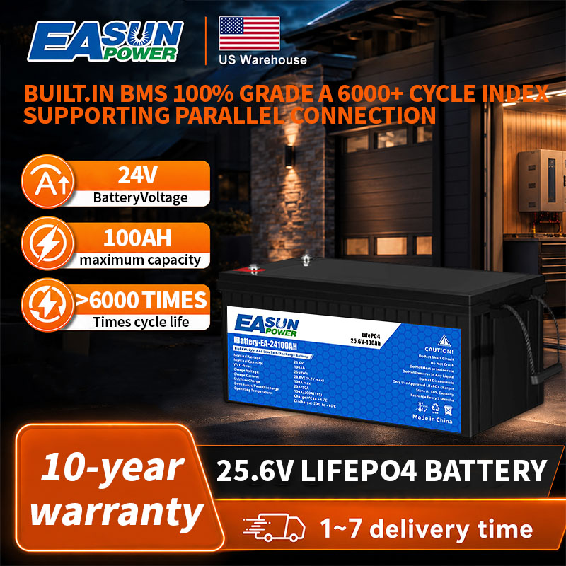 EASUN POWER 24V LiFePO4 Batter - Grid Tie Inverter Limiter 2000W 评论和价格
